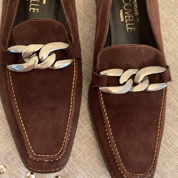 Luca Grossi  per LA NOUVELLE Trieste Brown Suede Made in Italy Size 36 - Picture 2 of 11